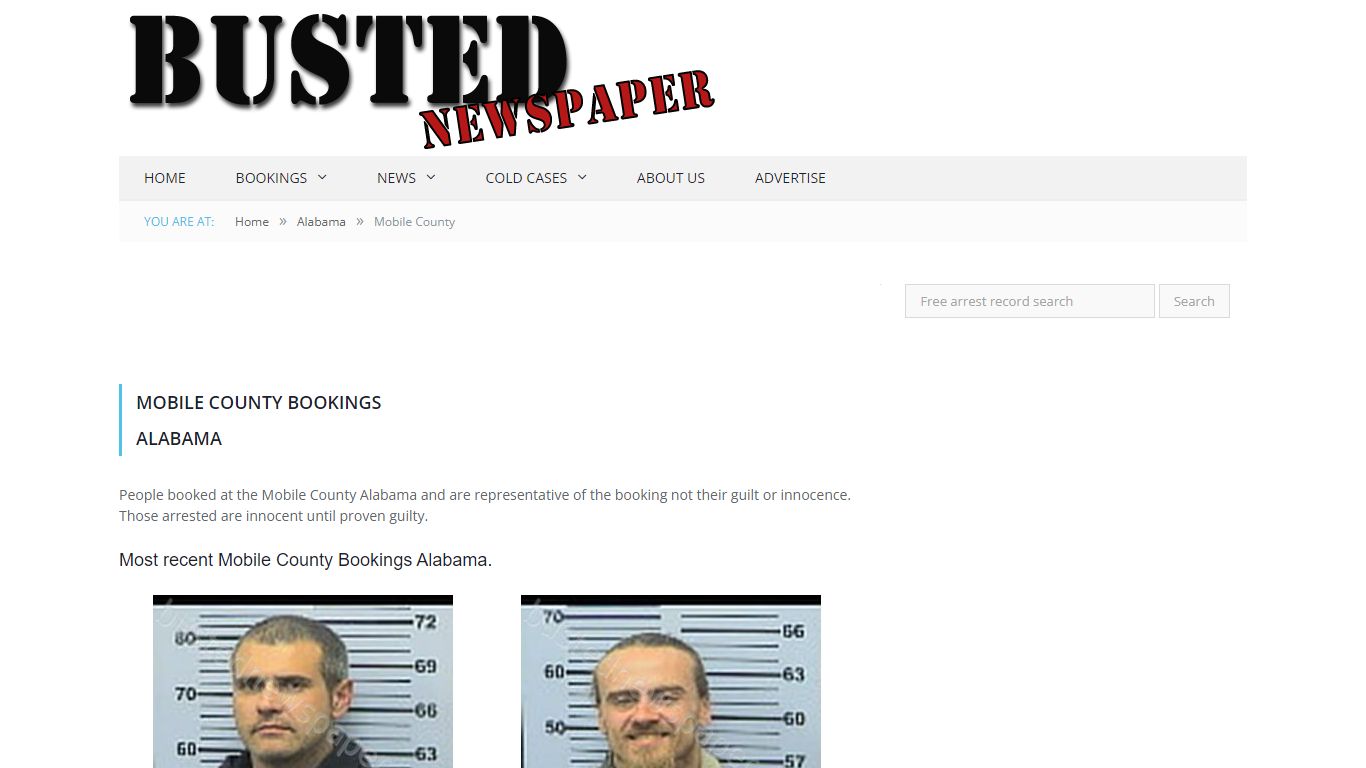 Mobile County, AL Mugshots - BUSTEDNEWSPAPER.COM